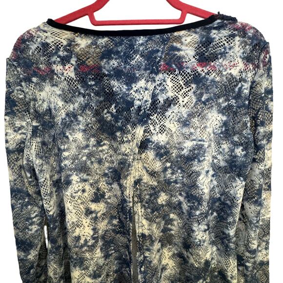 Joseph Ribkoff Blue and White Knit Top Size 4 - Picture 9 of 9